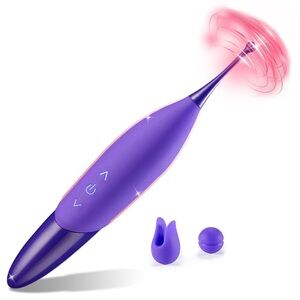 Vibrant Purple Electric Toothbrush Set